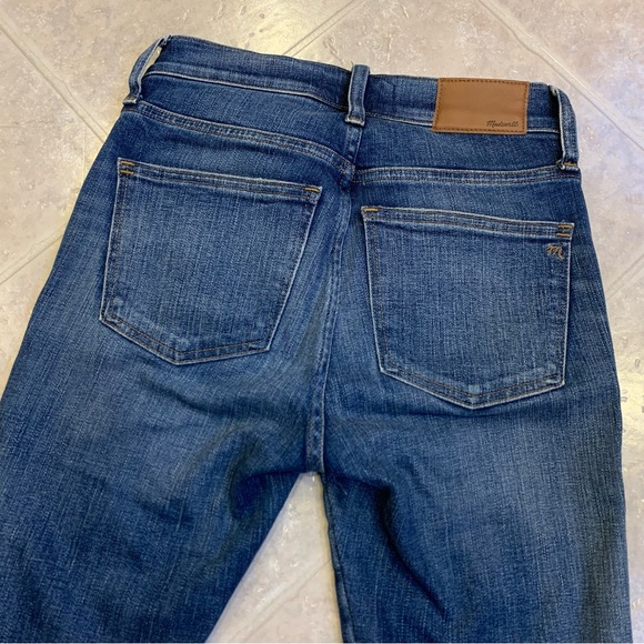 Madewell 9” High-Rise Skinny Blue Jeans with Raw Ankle - Picture 13 of 16